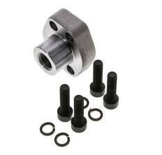 1/2'' SAE Flens 6000 psi Blank staal met G3/8'' Binnendraad ISO 6162-2