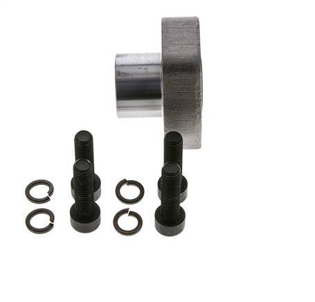 1/2'' SAE Flens 6000 psi Blank staal met G3/8'' Binnendraad ISO 6162-2