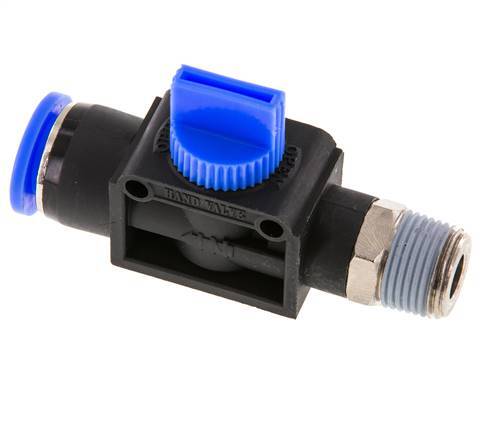 12 mm - R3/8'' Kunststof/Messing 3/2-Weg Handafsluiter Ontluchting aan Buiszijde