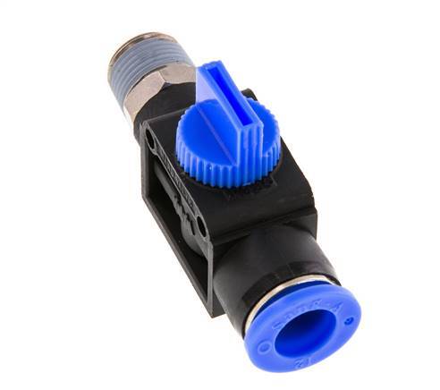12 mm - R3/8'' Kunststof/Messing 3/2-Weg Handafsluiter Ontluchting aan Buiszijde