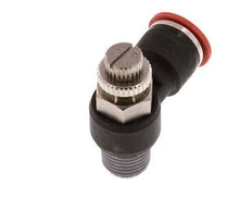 L-stuk Regelventiel 10 mm - R1/4'' Regeling-in Messing/Nylon