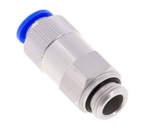 Push-In Check Valve 12mm & G1/2'' Male Aluminum 0.2-10bar (3-145psi) Hose-Thread
