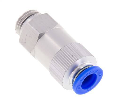 12mm & G1/2'' Regeling-In Aluminium Terugslagklep Insteekkoppeling Buitendraad 0.2-10 bar