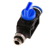 8 mm - G1/8'' Kunststof/Messing 3/2-Weg Handafsluiter Ontluchting aan Draadzijde