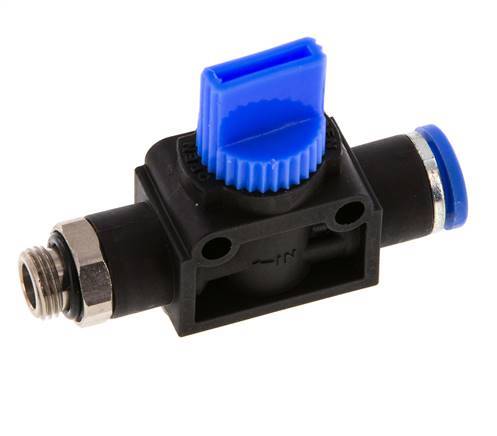 8 mm - G1/8'' Kunststof/Messing 3/2-Weg Handafsluiter Ontluchting aan Draadzijde