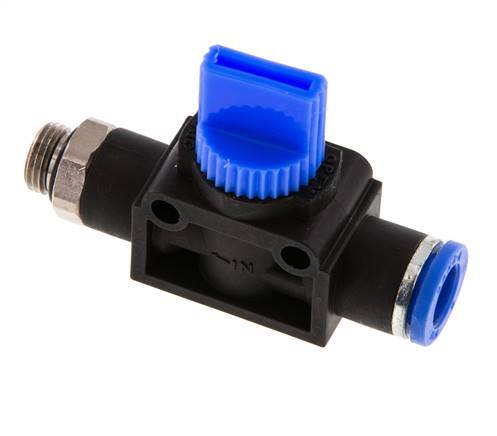 8 mm - G1/8'' Kunststof/Messing 3/2-Weg Handafsluiter Ontluchting aan Draadzijde