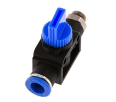 8 mm - G1/8'' Kunststof/Messing 3/2-Weg Handafsluiter Ontluchting aan Draadzijde