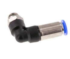10mm & G1/4'' Zelfsluitende L-insteekkoppeling Vernikkeld messing/PBT buitendraad 0-10 bar