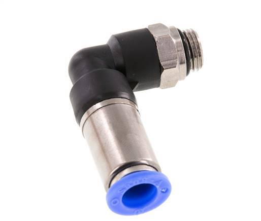 10mm & G1/4'' Zelfsluitende L-insteekkoppeling Vernikkeld messing/PBT buitendraad 0-10 bar