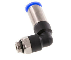 10mm & G1/4'' Zelfsluitende L-insteekkoppeling Vernikkeld messing/PBT buitendraad 0-10 bar