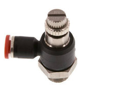 L-stuk Regelventiel 4 mm - G1/8'' Regeling-in Messing/Nylon