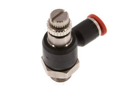 L-stuk Regelventiel 4 mm - G1/8'' Regeling-in Messing/Nylon
