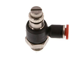 L-stuk Regelventiel 4 mm - G1/8'' Regeling-in Messing/Nylon
