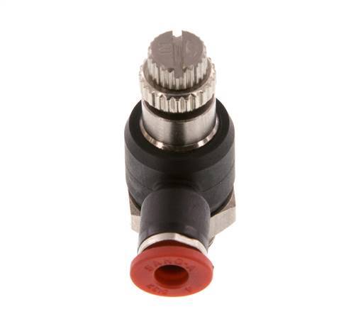 L-stuk Regelventiel 4 mm - G1/8'' Regeling-in Messing/Nylon