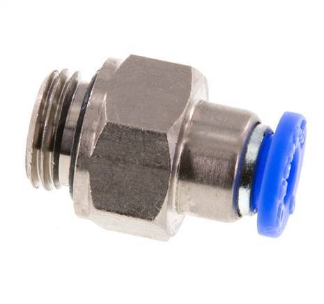 6mm & G1/4'' Zelfsluitende Insteekkoppeling Vernikkeld Messing/PBT Buitendraad 0-10 bar [2 Stuks]