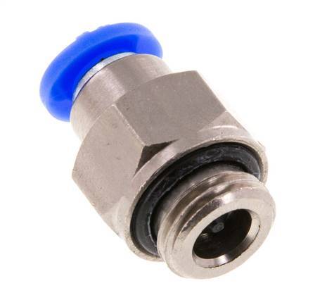 6mm & G1/4'' Zelfsluitende Insteekkoppeling Vernikkeld Messing/PBT Buitendraad 0-10 bar [2 Stuks]
