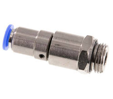 10mm & G1/2'' Quick Swivel Joint Push-In-Male Threads Nickel-Plated Brass/PBT NBR Rotatable