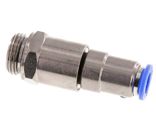 10mm & G1/2'' Hoge Snelheid Draaidoorvoer Insteek Buitendraad Vernikkeld Messing/PBT NBR