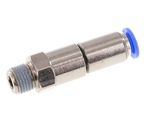 8mm & R1/4'' Hoge Snelheid Draaidoorvoer Insteek Buitendraad Vernikkeld Messing/PBT NBR
