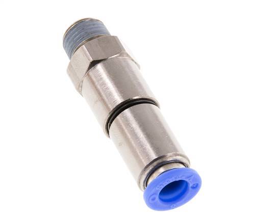 8mm & R1/4'' Hoge Snelheid Draaidoorvoer Insteek Buitendraad Vernikkeld Messing/PBT NBR