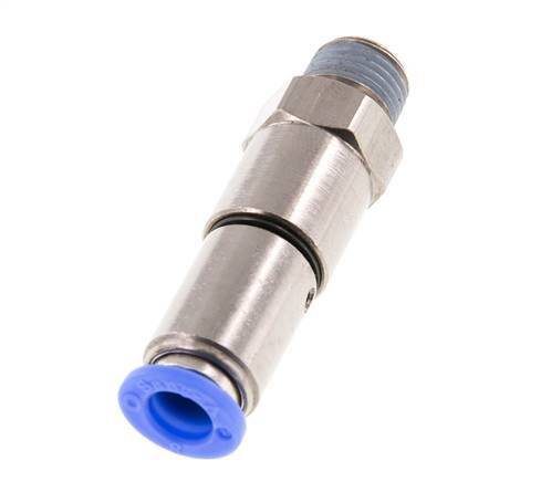 8mm & R1/4'' Hoge Snelheid Draaidoorvoer Insteek Buitendraad Vernikkeld Messing/PBT NBR