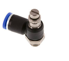Flow Control Silencer Meter-Out Elbow 8 mm - G1/8'' Brass/PA 66