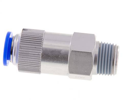 12mm & R1/2'' Regeling-In Aluminium Terugslagklep Insteekkoppeling Buitendraad 0.2-10 bar
