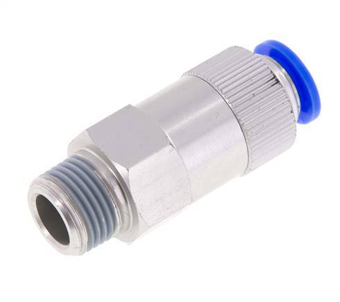 12mm & R1/2'' Regeling-In Aluminium Terugslagklep Insteekkoppeling Buitendraad 0.2-10 bar