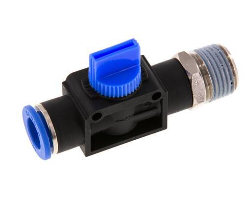 12 mm - R1/2'' Kunststof/Messing 3/2-Weg Handafsluiter Ontluchting aan Buiszijde