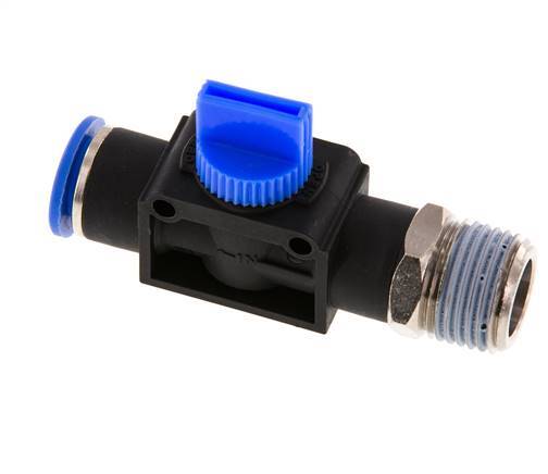 12 mm - R1/2'' Kunststof/Messing 3/2-Weg Handafsluiter Ontluchting aan Buiszijde