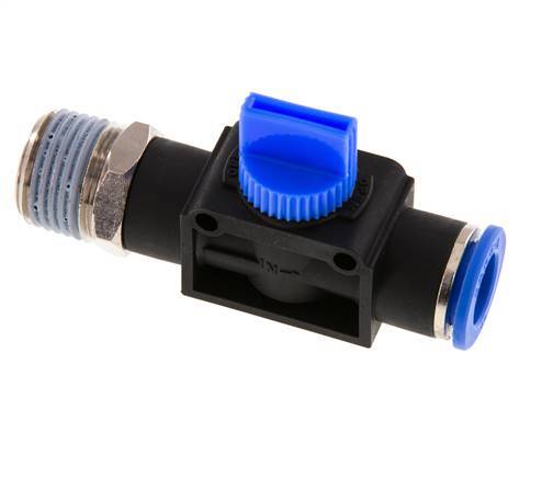 12 mm - R1/2'' Kunststof/Messing 3/2-Weg Handafsluiter Ontluchting aan Buiszijde