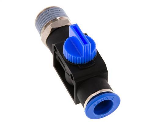 12 mm - R1/2'' Kunststof/Messing 3/2-Weg Handafsluiter Ontluchting aan Buiszijde