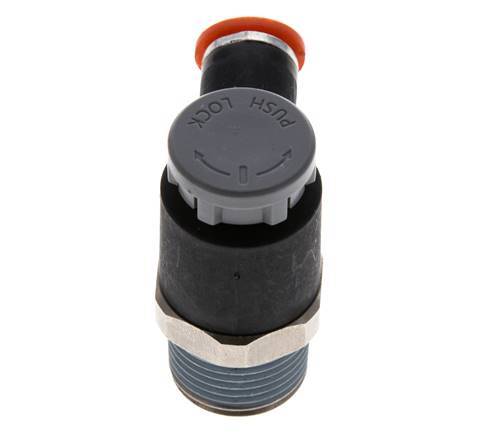 L-stuk Regelventiel 6 mm - R3/8'' Regeling-in Messing/Nylon Borgmoer