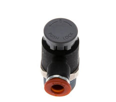 L-stuk Regelventiel 6 mm - R3/8'' Regeling-in Messing/Nylon Borgmoer