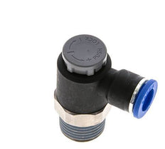 L-stuk Regelventiel 10 mm - R1/2'' Regeling-Uit Messing/Nylon Borgmoer