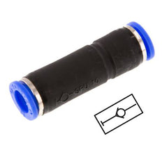 4mm Zelfsluitende Insteekkoppeling Vernikkeld Messing/PBT 0-10 bar [2 Stuks]