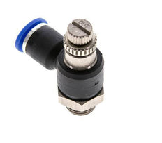 L-stuk Regelventiel 6 mm - G1/8'' Regeling-Uit Messing/Nylon