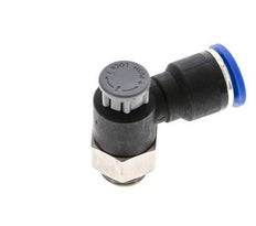 L-stuk Regelventiel 10 mm - G1/4'' Regeling-Uit Messing/Nylon Borgmoer