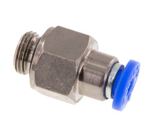 4mm & G1/8'' Zelfsluitende Insteekkoppeling Vernikkeld Messing/PBT Buitendraad 0-10 bar [2 Stuks]