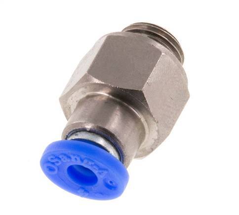 4mm & G1/8'' Zelfsluitende Insteekkoppeling Vernikkeld Messing/PBT Buitendraad 0-10 bar [2 Stuks]