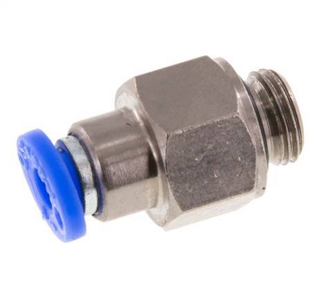 4mm & G1/8'' Zelfsluitende Insteekkoppeling Vernikkeld Messing/PBT Buitendraad 0-10 bar [2 Stuks]