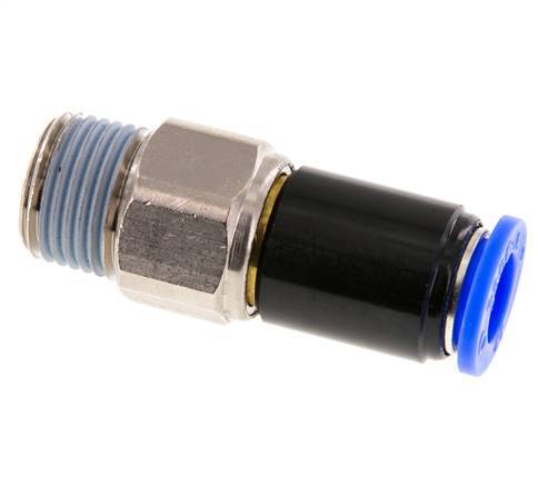 12mm & R1/2'' Draaidoorvoer Insteek Buitendraad Vernikkeld Messing/PBT NBR