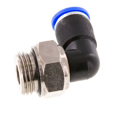 10mm & G1/2'' L-stuk Draaidoorvoer Insteek Buitendraad Vernikkeld Messing/PBT NBR