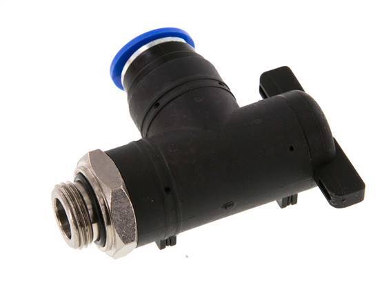 12 mm - G3/8'' Kunststof/Messing L-stuk 2-Weg Kogelkraan