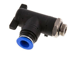 12 mm - G3/8'' Kunststof/Messing L-stuk 2-Weg Kogelkraan