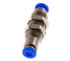4mm Zelfsluitende Insteekkoppeling Vernikkeld Messing/PBT Schotdoorvoer 0-10 bar