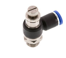 L-stuk Regelventiel 8 mm - G1/4'' Regeling-Uit Messing/Nylon