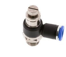 L-stuk Regelventiel 8 mm - G1/4'' Regeling-Uit Messing/Nylon