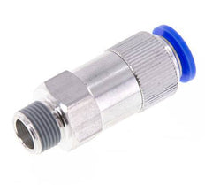 Push-In Check Valve 12mm & R3/8'' Male Aluminum 0.2-10bar (3-145psi) Hose-Thread