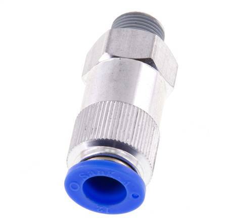 12mm & R3/8'' Regeling-In Aluminium Terugslagklep Insteekkoppeling Buitendraad 0.2-10 bar